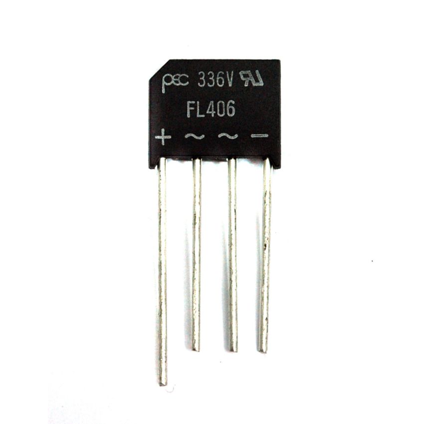 FL406     BRIDGE RECTIFIER 4 PIN