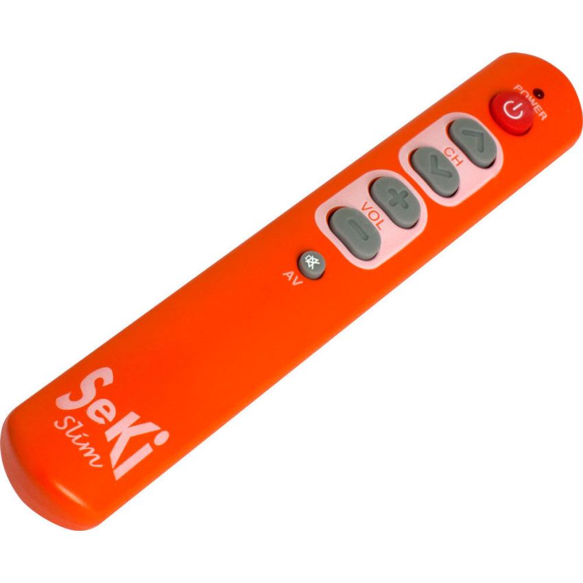 UNIVERSAL small remote control SeKi Slim ORANGE Large buttons