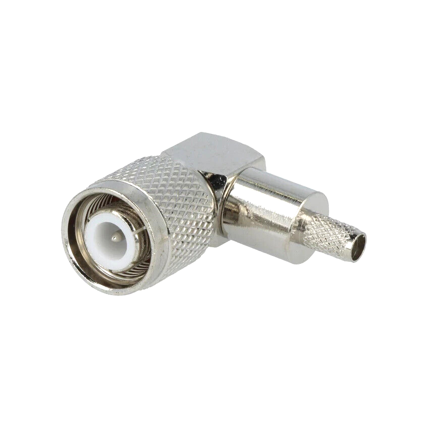 TNC-203  Plug; TNC; male; angled 90°; RG58; crimped; for cable
