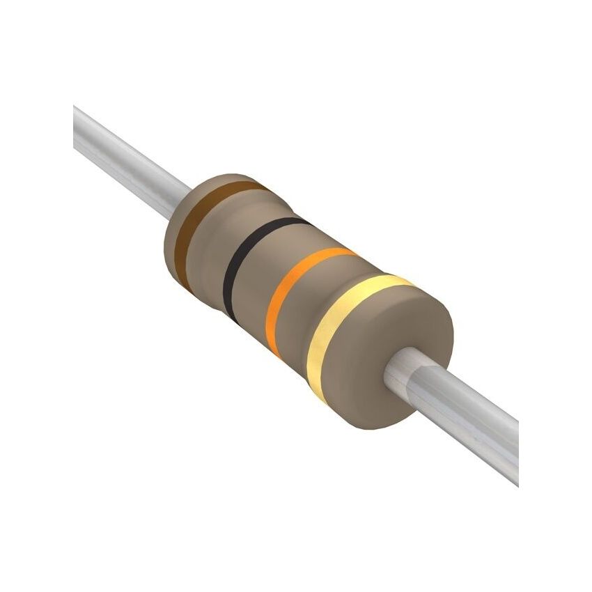 10 KOhm 1 W Carbon Film Resistor (LOT OF  10PCS)