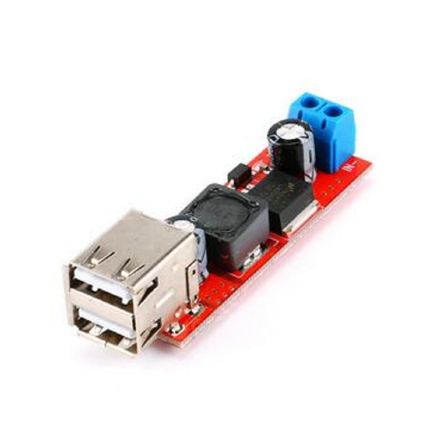 Dual USB Output 9V/12V/24V/36V to 5V Car Charger Switch 5V DC-DC 3A Buck NE0068