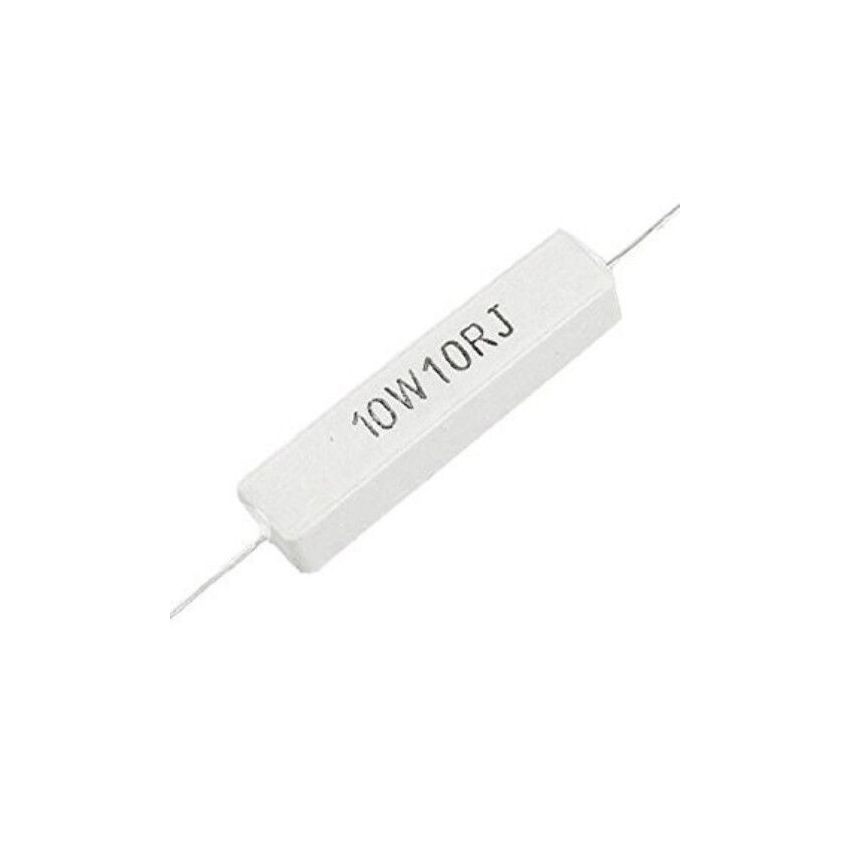 10ohm 10w ceramic resistor (LOT OF 5)
