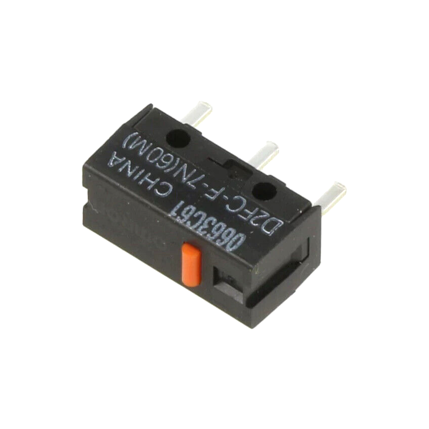 D2FC-F-7N-60M Microswitch SNAP ACTION; without lever; SPST-NO; 0.001A/6VDC