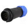 SP2111/P9 Plug; SP21; male; PIN: 9; IP68; 7÷12mm; 5A; soldering; for cable; 500V