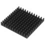 ICKBGA42X45 Heatsink extruded black L42.5mm W45mm H6mm aluminium ICKBGA42,5X45