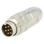 0332-07 Conector: M16; Enchufe; Macho ; Soldadura; para Cable; Varilla: 7; 5A;