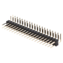 ZL212-40KG Pin header; pin strips; male; PIN: 40; angled 90°; 2.54mm; THT; 2x20