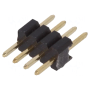 ZL319-4P Pin header; pin strips; male; PIN: 4; straight; 1.27mm; THT; 1x4  (X5)