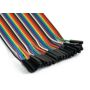 40pcs 20cm Dupont FEMALE-FEMALE Jumper GPIO Breadboard Wire Ribbon Pi Arduino