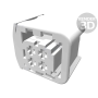 1-1418390-1  Connector: automotive; Multiple Contact Point (MCP) 2,8; female