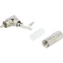 3502RA Plug; RCA; male; angled 90°; soldering; silver; nickel platedUK COMPANY