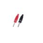 BUELA 20 K BLACK + RED Hirschmann Multiple-Spring Wire Plug 4mm, 60V DC, 16A