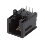 RJ12GLP-AMP  Socket; RJ12; PIN: 6; low profile; Layout: 6p6c; on PCBs; THT; 11.5