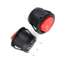 ON/OFF 2 POSITION 3 PIN ROUND ROCKER SWITCH 6A;250V / 10A;125V BLUE X1PC