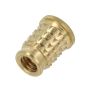 KVT071M4 Brass Threaded Insert, M4, 8.5mm Length, for Plastic