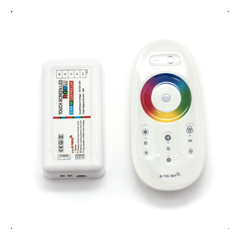 Set of RGBW controller and RGBW touch remote RGBWRC  2.4Ghz / 2.4G RF