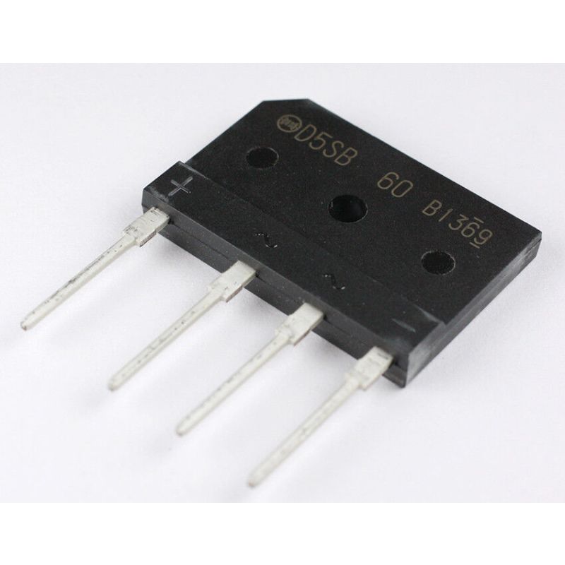 D5SB60 Bridge rectifier: single-phase; Urmax: 600V; If: 6A; Ifsm: 170A