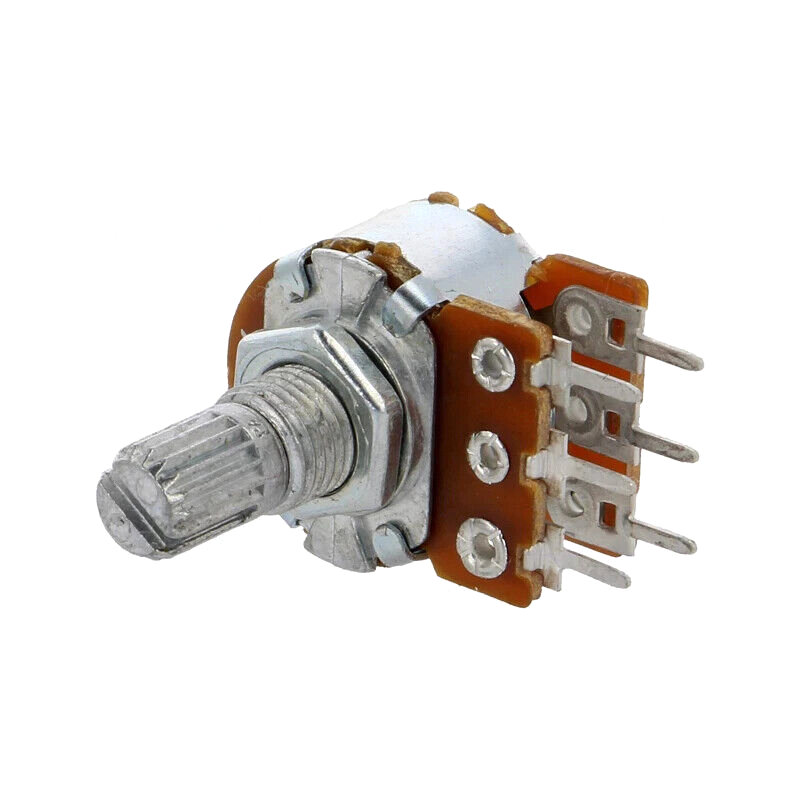 R16148-1B-2-A50K Potentiometer: shaft; single turn; 50kΩ; 63mW; ±20%; THT; 6mm;