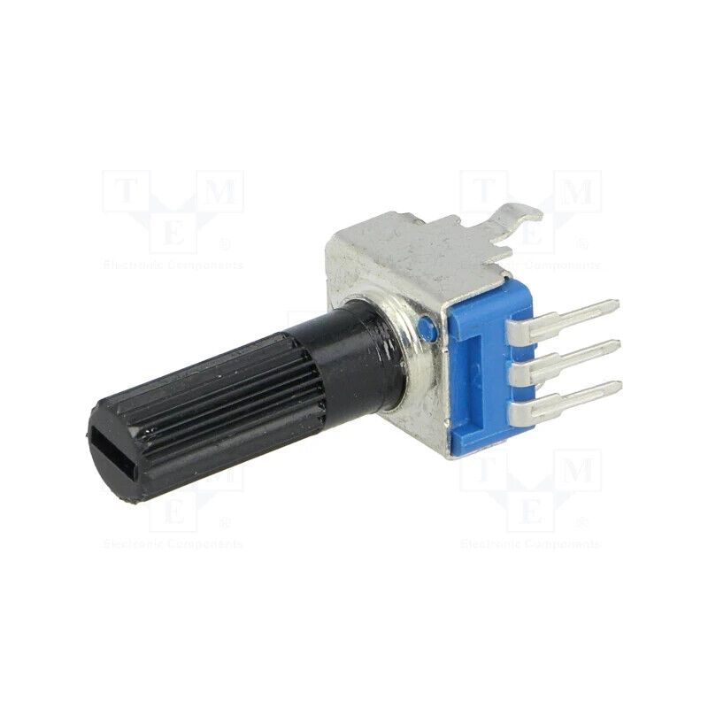 R9011-1-10K Potentiometer: shaft; single turn; 10kΩ; 125mW; ±20%