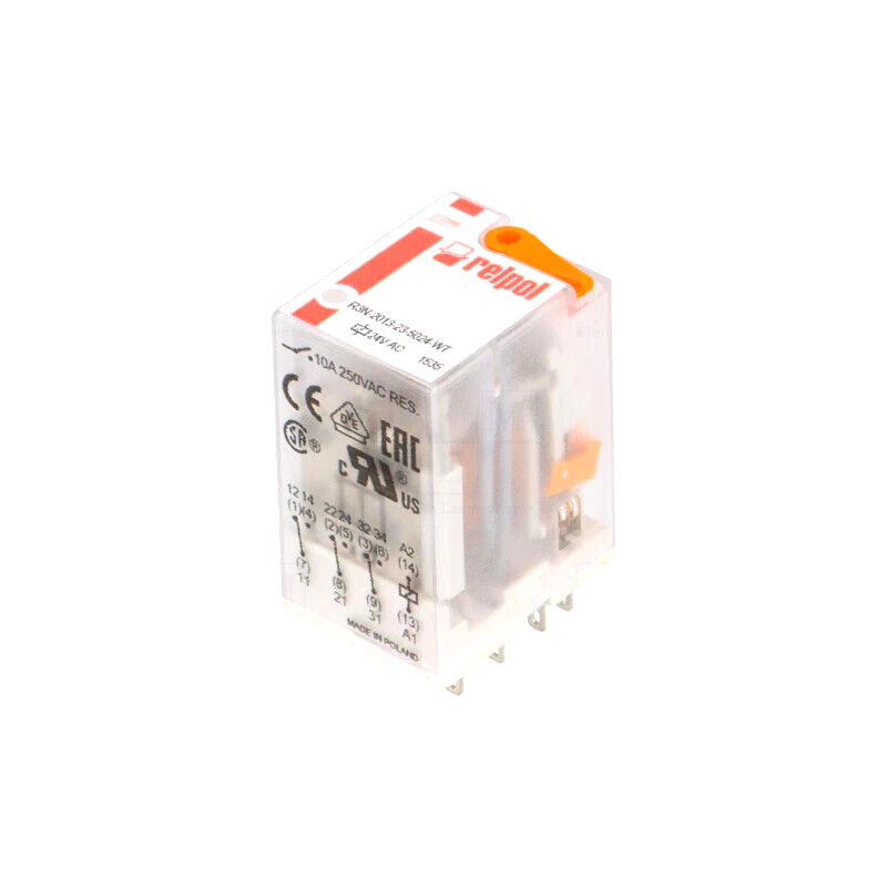 R3N-2013-23-5024-WT Relay: electromagnetic; 3PDT; Ucoil: 24VAC; Icontacts max: 2