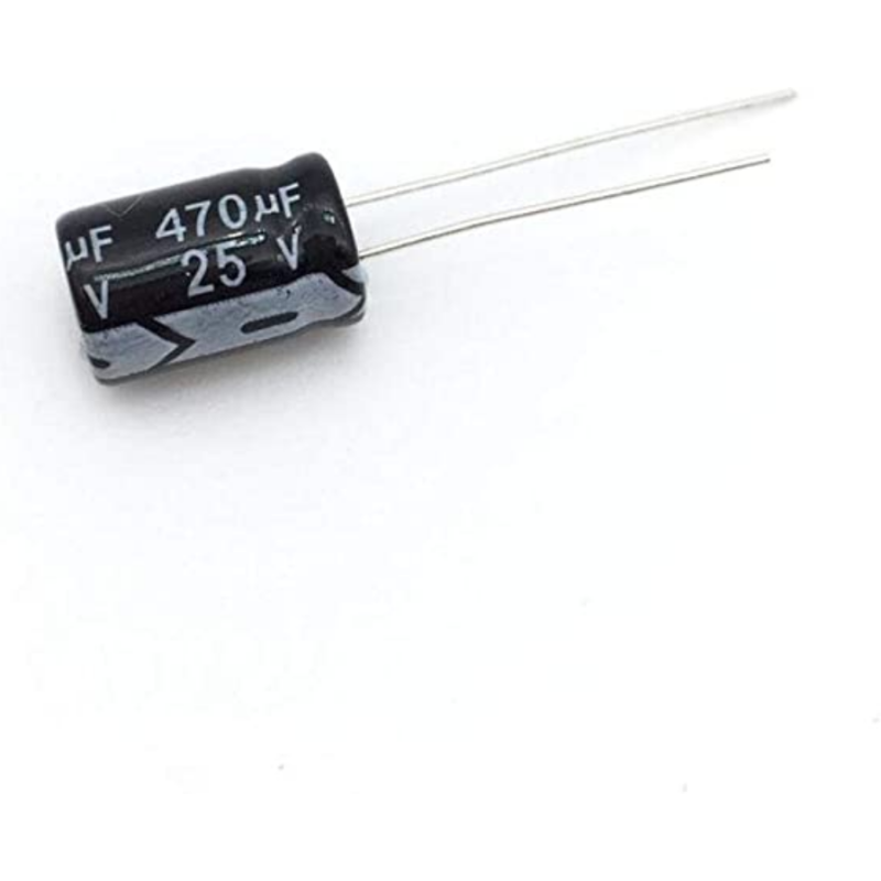 E.CAP/470UF 25V CAPACITOR ELECTROLYTIC 470UF 25V