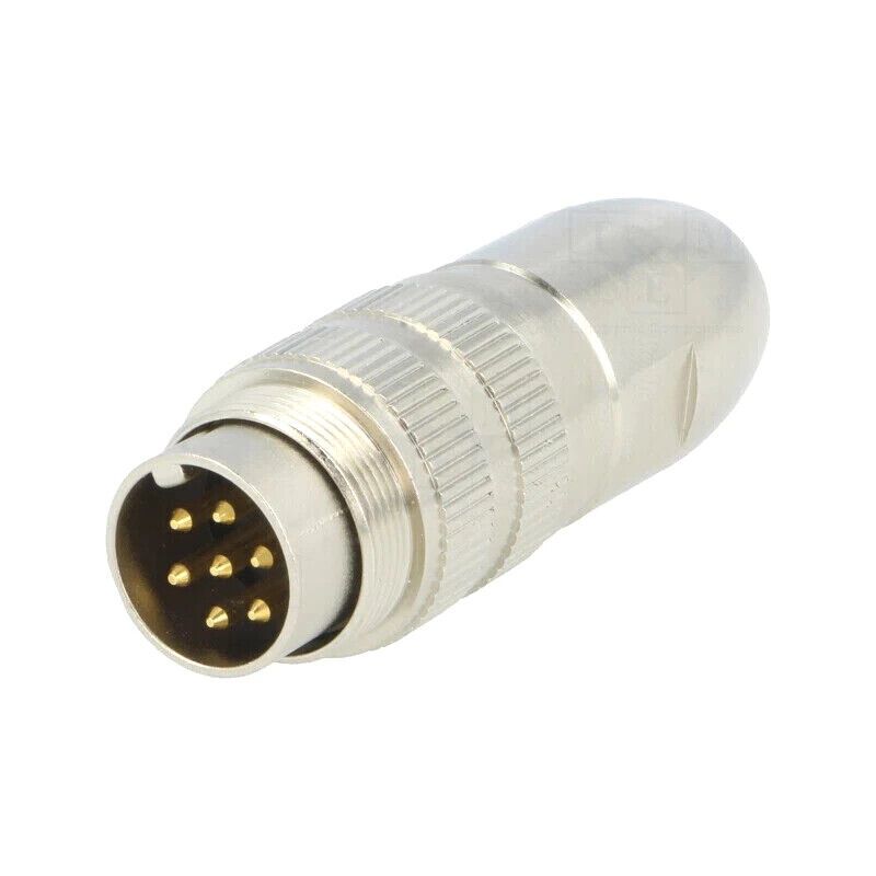 0332-07 Conector: M16; Enchufe; Macho ; Soldadura; para Cable; Varilla: 7; 5A;