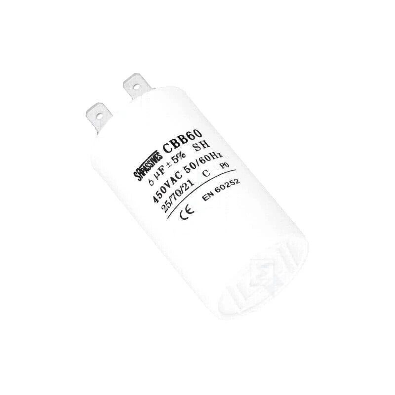 CBB60A-6/450   Capacitor: motors, run; 6uF; 450V; Ø35x60mm; -25÷70°C; ±5%; 3000h