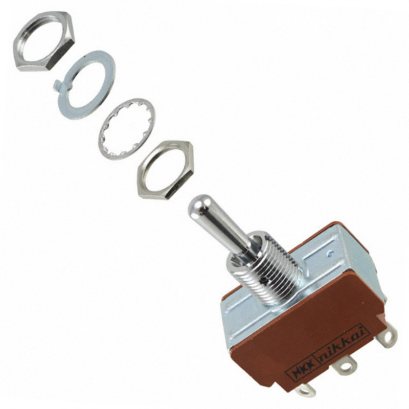 S333 NKK SWITCH TOGGLE DPDT 25A 125V