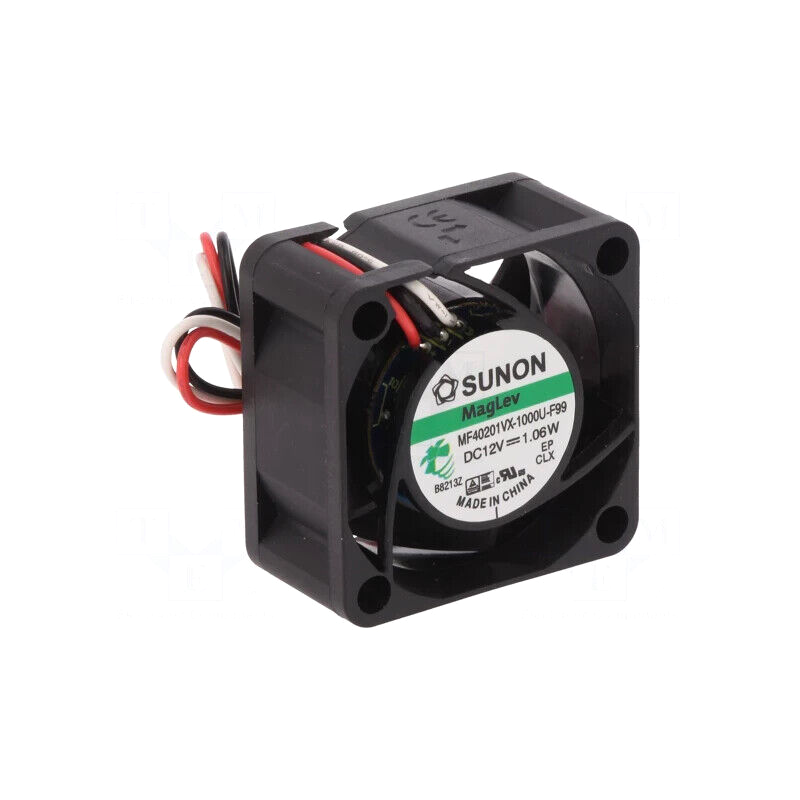MF40201VX-1000U-G99 Fan: DC; axial; 12VDC; 40x40x20mm; 18.25m3/h; 27.5dBA; Vapo