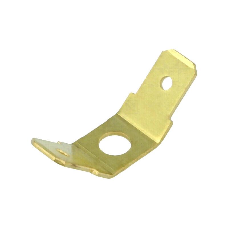 BM01013 Terminal: flat; 6.3mm; 0.8mm; 2 x male; M4; non-insulated (X10PCS)
