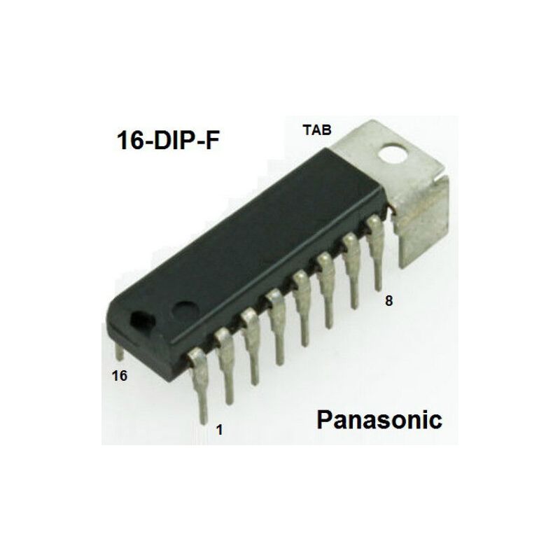 AN7362 MATSUSHITA-PANASONIC INTEGRATED CIRCUIT DIP-16 W/TAB AN7362N