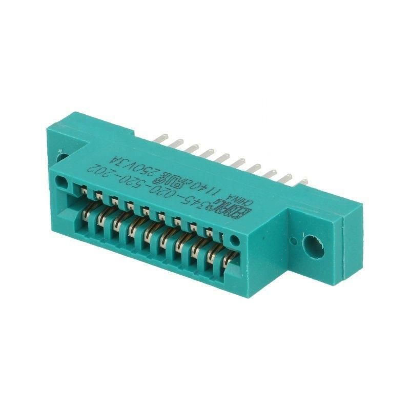 345-020-520-202  Card edge PIN20 soldered on PCBs gold plated 2.54mm EDAC