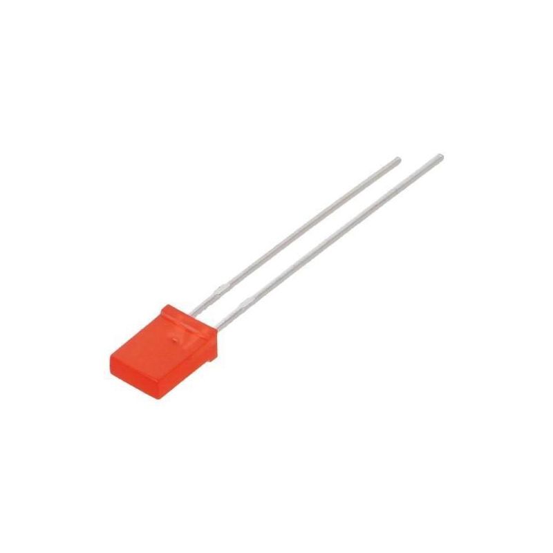 LL-254VD1E-V1-2B LED rectangular 5x2mm red 150-180mcd 146° Front flat (6pcs)