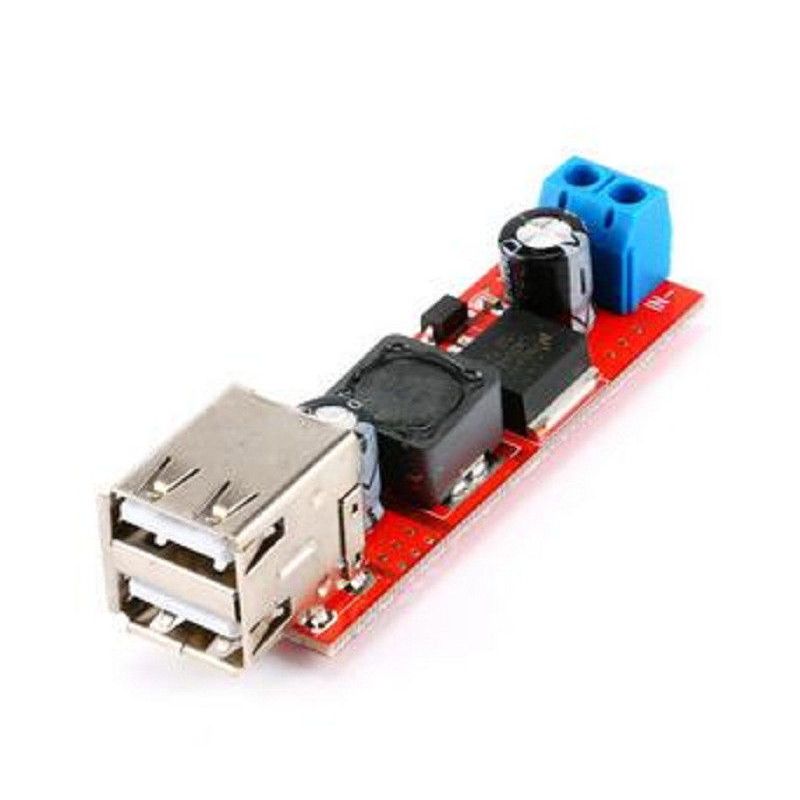 Dual USB Output 9V/12V/24V/36V to 5V Car Charger Switch 5V DC-DC 3A Buck NE0068