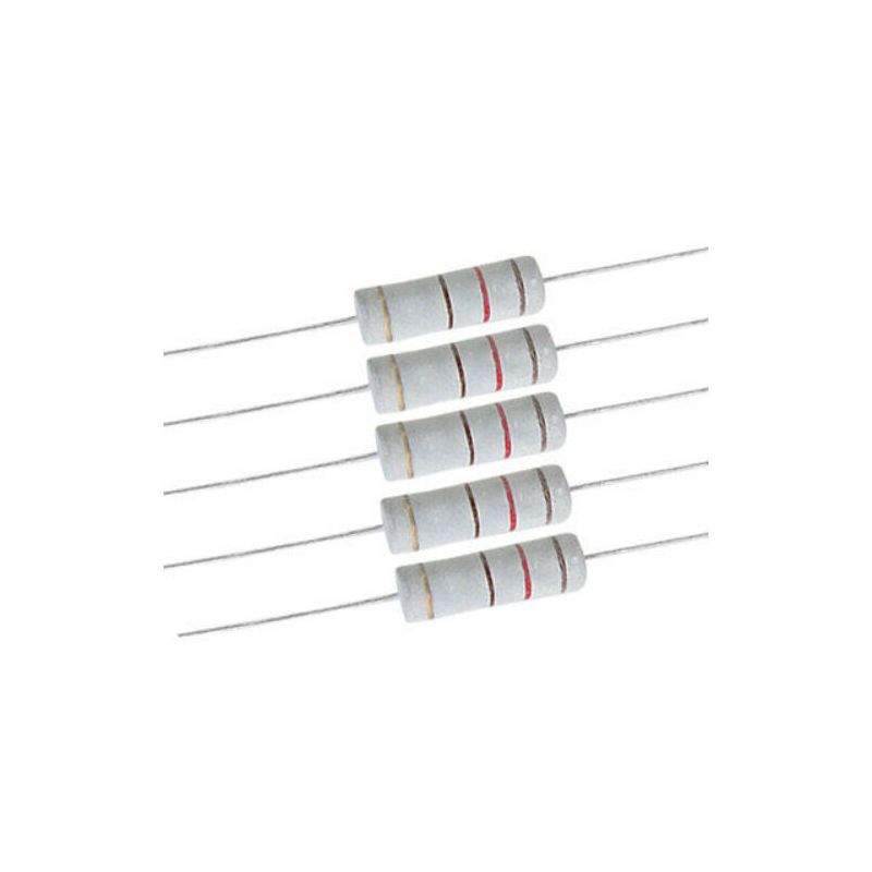 (5PCS)  CERAMIC 120 Ohm 5W Ceramic Wirewound Resistor  X 5 PIECES
