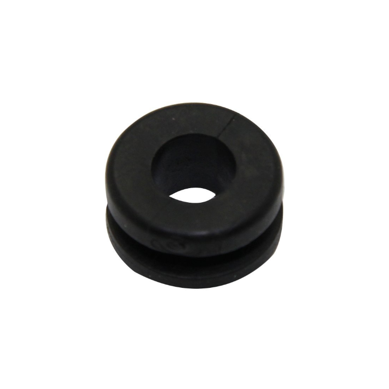 HV1207 Grommet; Panel cutout diam:10mm; Hole dia:6mm; PVC; black (LOT OF 10)