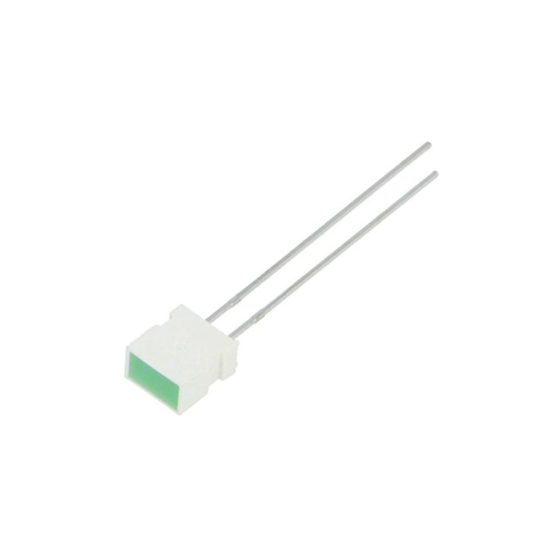 L-1043GDT LED rectangular 6.15x3.65mm with side wall green 2-8mcd (LOT OF 2PCS)