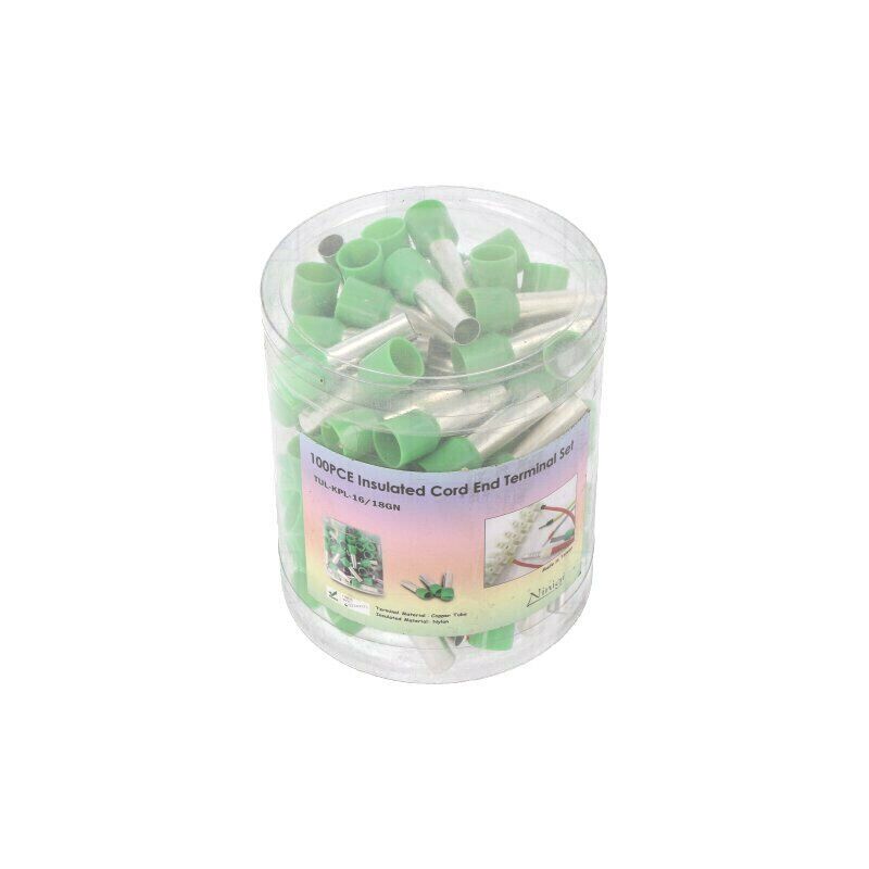 TUL-KPL-16/18GN Kit: bootlace ferrules; insulated; 16mm2; 18mm; Colour: green