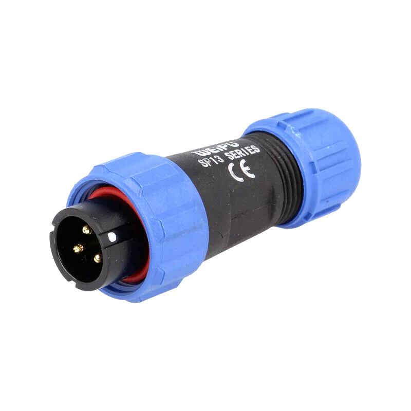 SP1310/P3I-N Plug; SP13; male; PIN: 3; IP68; 4÷6.5mm; 13A; soldering; for cable