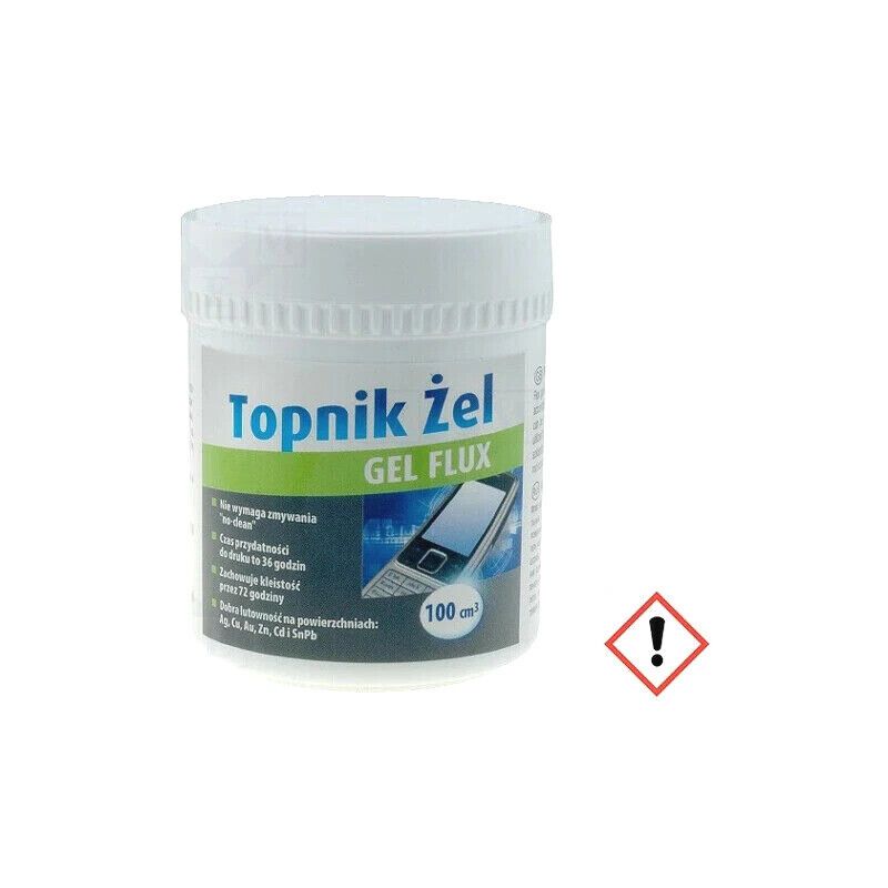TOPNIKZEL/100 Flux: rosin based; RMA; gel; plastic container; 100ml