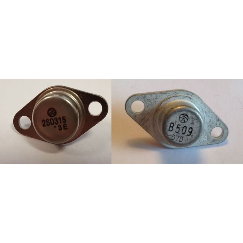 2SB509 + 2SD315 TRANSISTOR TO-66 (PAIR)  'IMAGE FOR REF ONLY'' UK COMPANY''
