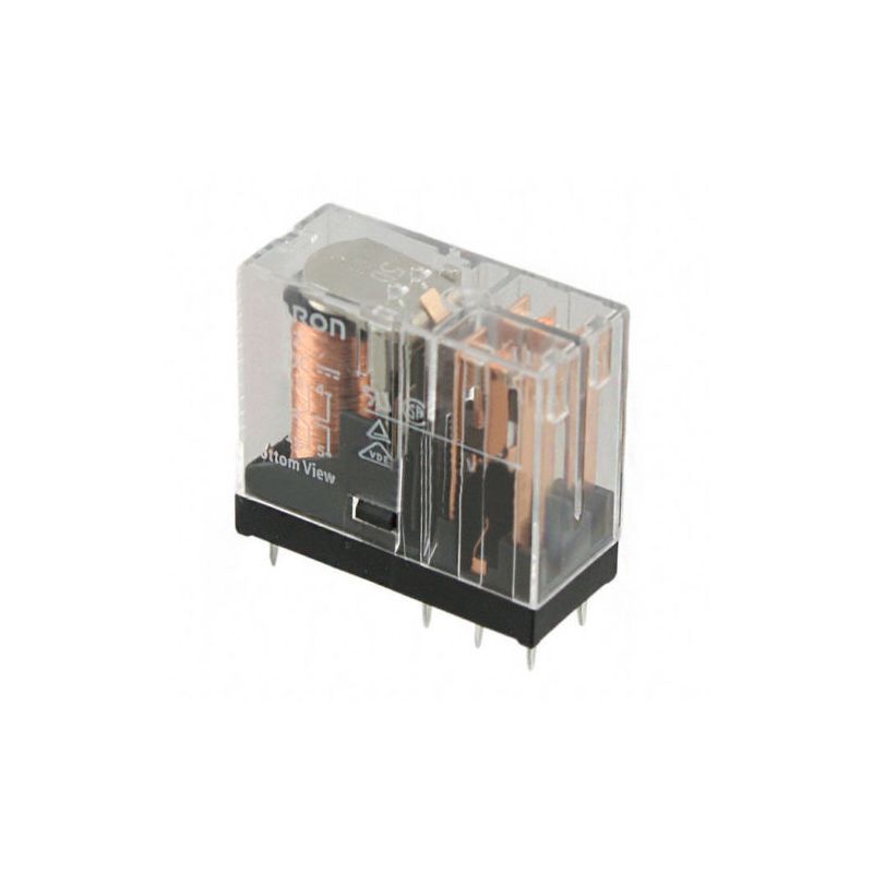 G2R-2-12VDC Power Relay, DPDT,12 VDC, 5 A, G2R Series,through Hole, Non Latching