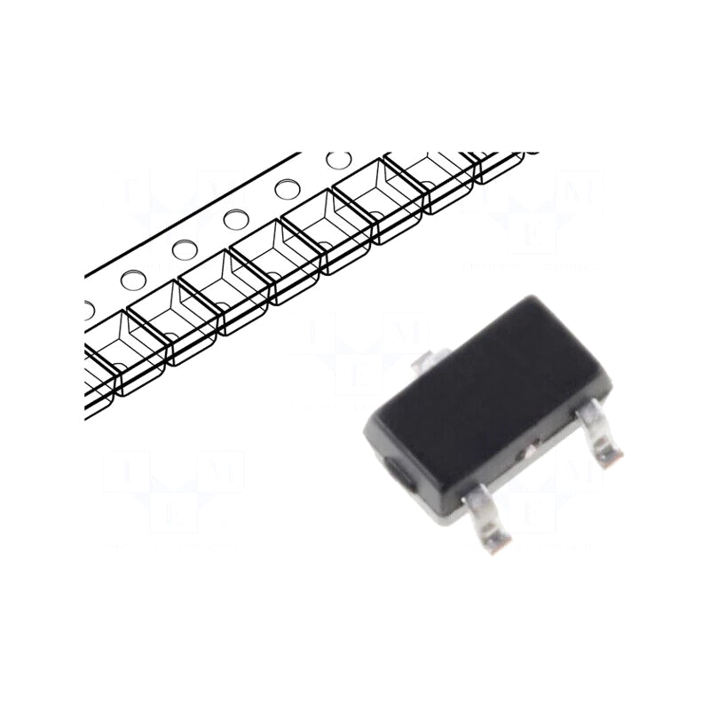 BSS123W-7-F Transistor: N-MOSFET; unipolar; 100V; 0.17A; 0.2W; SOT323