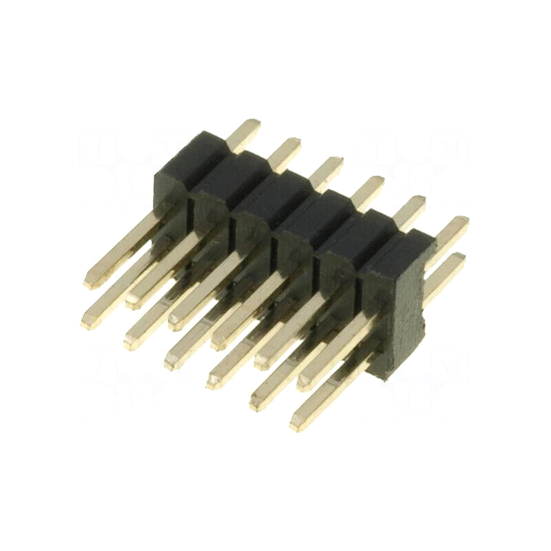 ZL320-2X6P Pin header; pin strips; male; PIN: 12; straight; 1.27mm; THT; 2x6