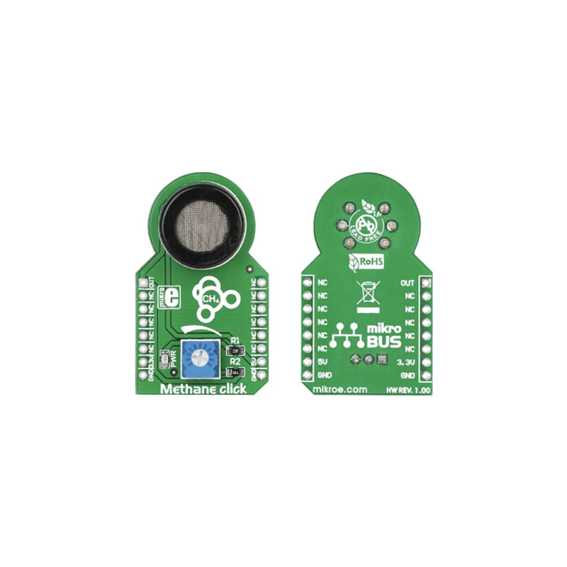 MIKROE-1628 Methane click Gas Sensor mikroBus Click Board for MQ-4