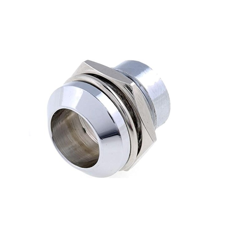 RTM-1090-CHROM LED holder 10mm chromium convex with plastic plug