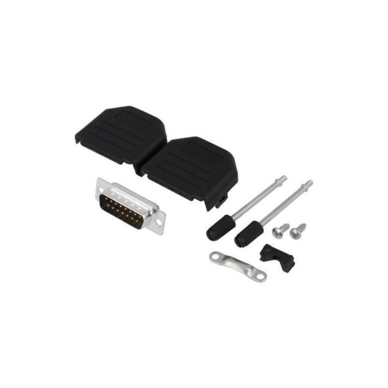DPPK15-BK-DBP-K Plug D-Sub PIN15 male soldering for cable ENCITECH