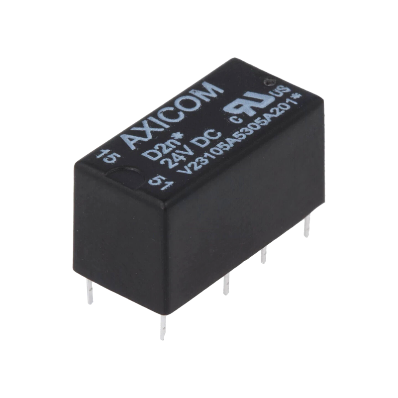 9-1393792-9 Relay: electromagnetic; DPDT; Ucoil: 24VDC; 3A; 0.5A/125VAC; PCB