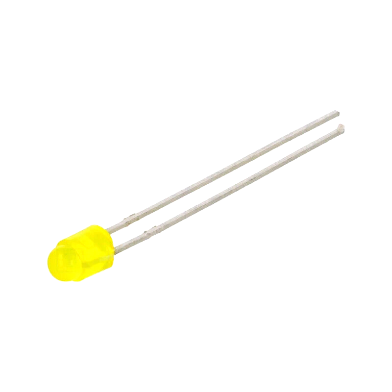 LTL17KSL5D LED; 3mm; yellow; 180÷880mcd; 50°; Front: convex; 2÷2.4V