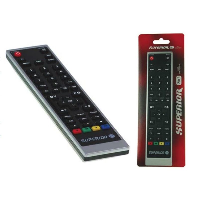 Superior 4:1 PC-programmable Remote Control Operate TV, VCR, Sat, DVD BLACK